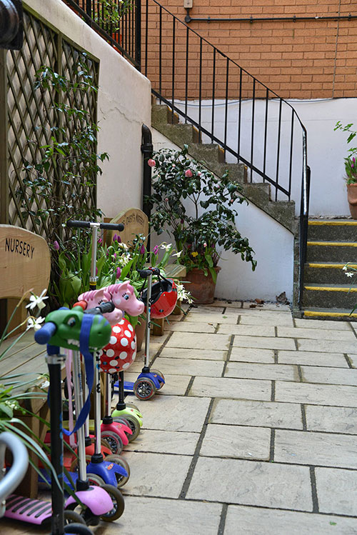 Outside Miss Daisy's Nursery, Belgravia